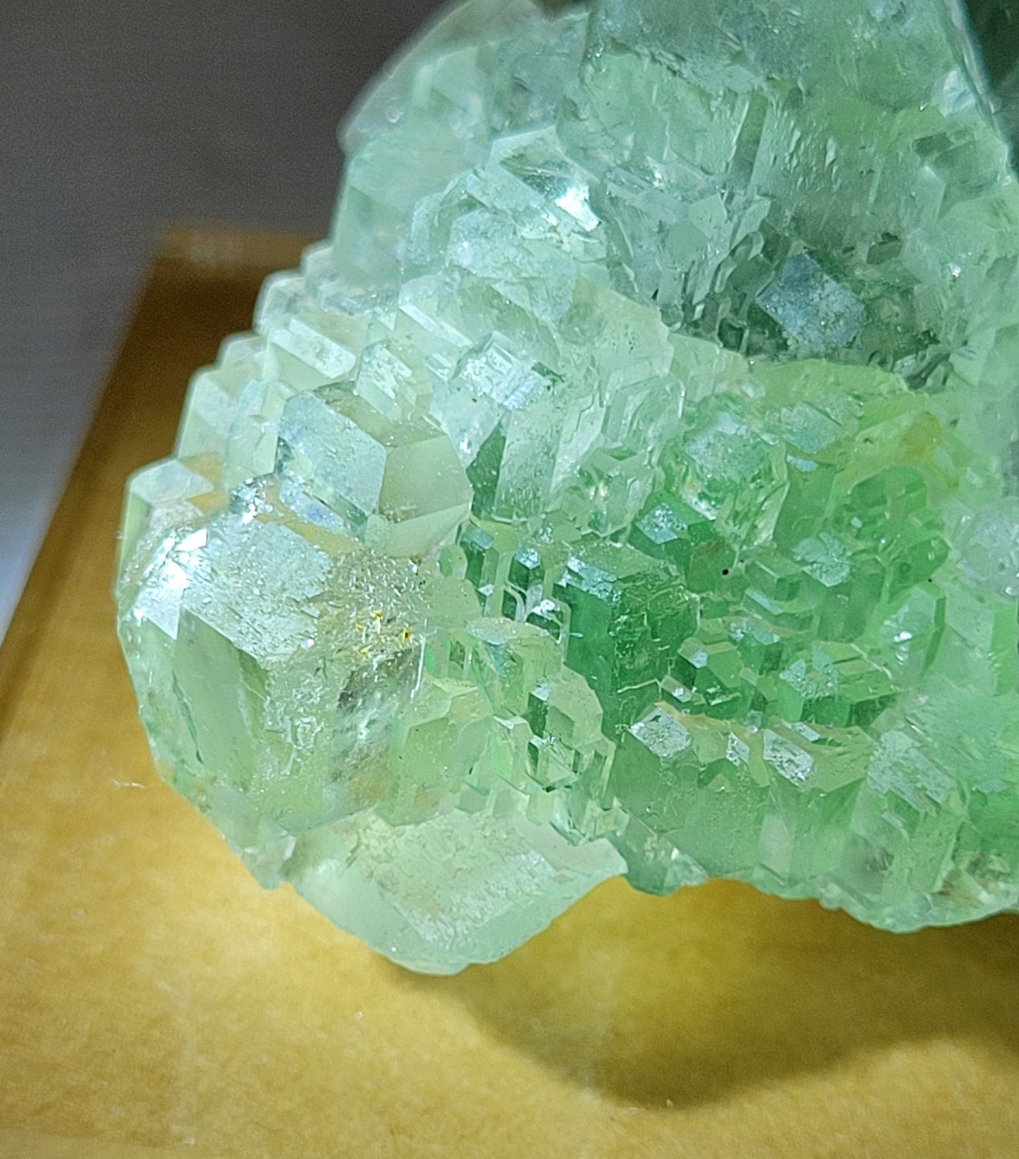 Green Stepped Fluorite specimen