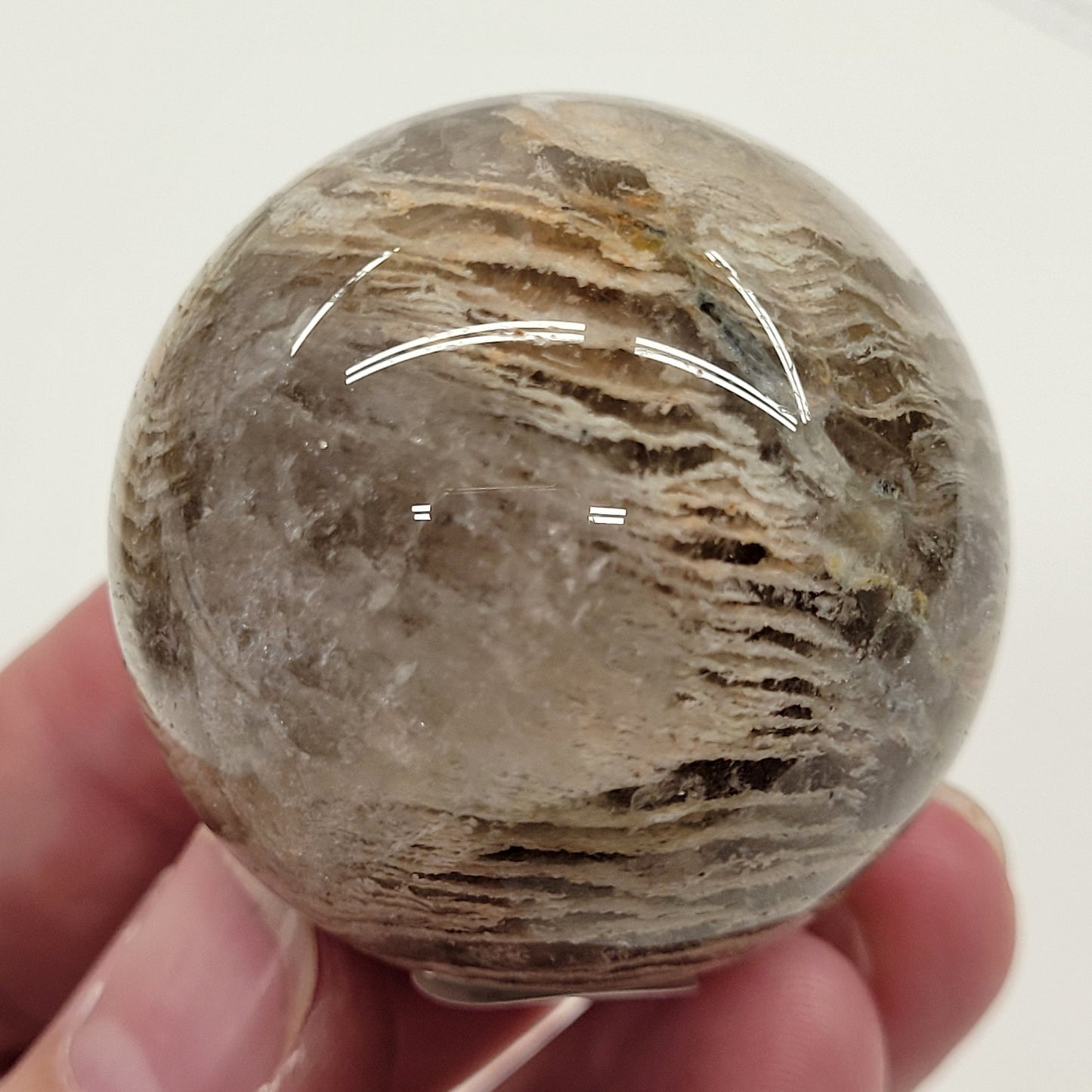 Garden/Thousand Layer Quartz sphere - Large