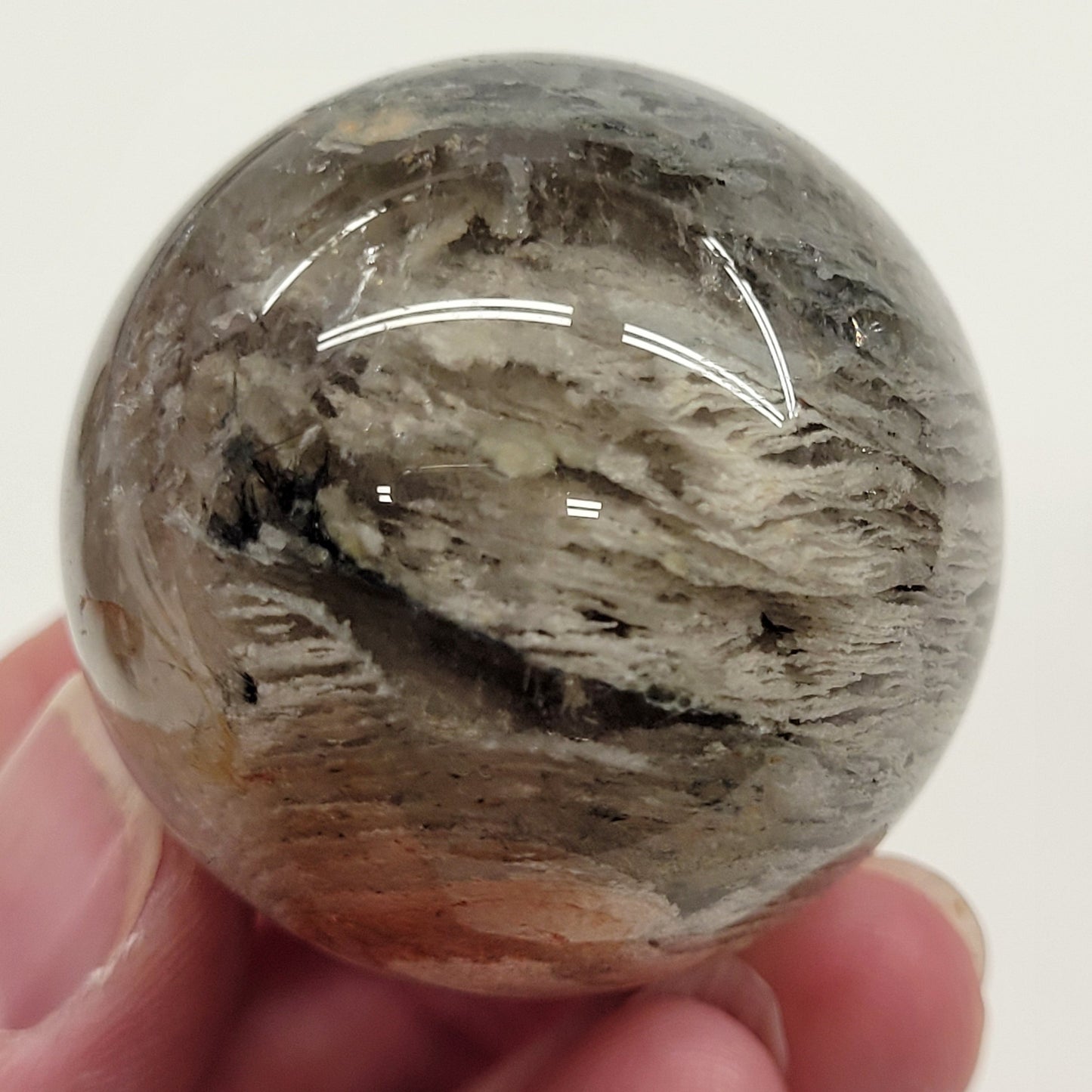 Garden/Thousand Layer Quartz sphere - Large