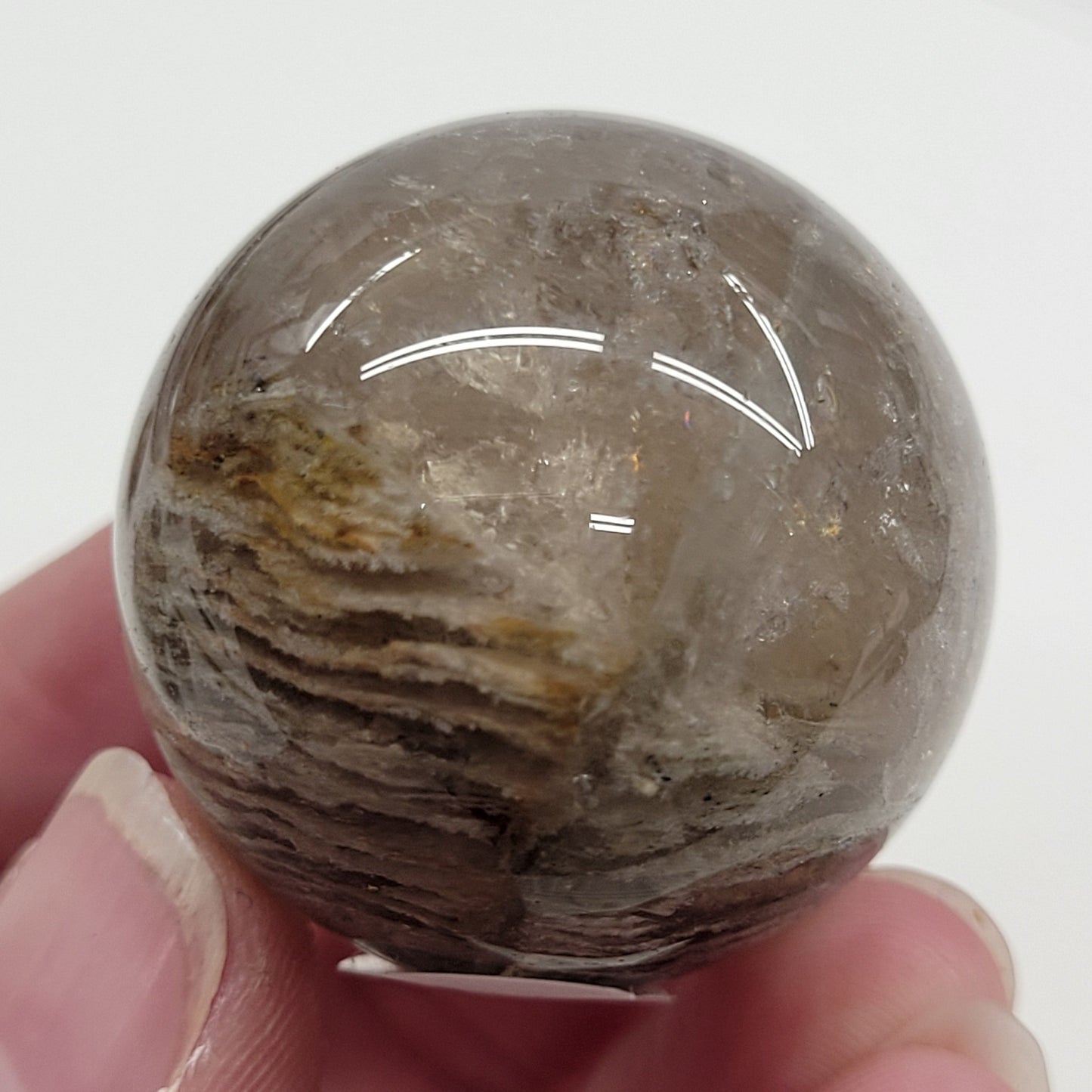 Garden/Thousand Layer Quartz sphere - Large