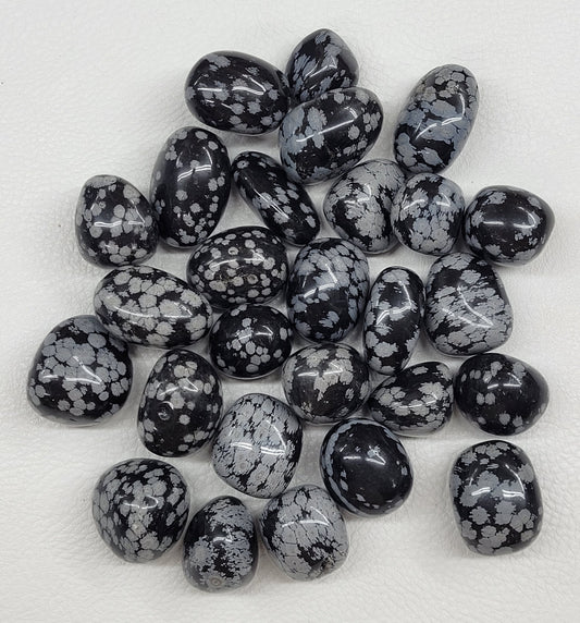 Snowflake Obsidian tumbles