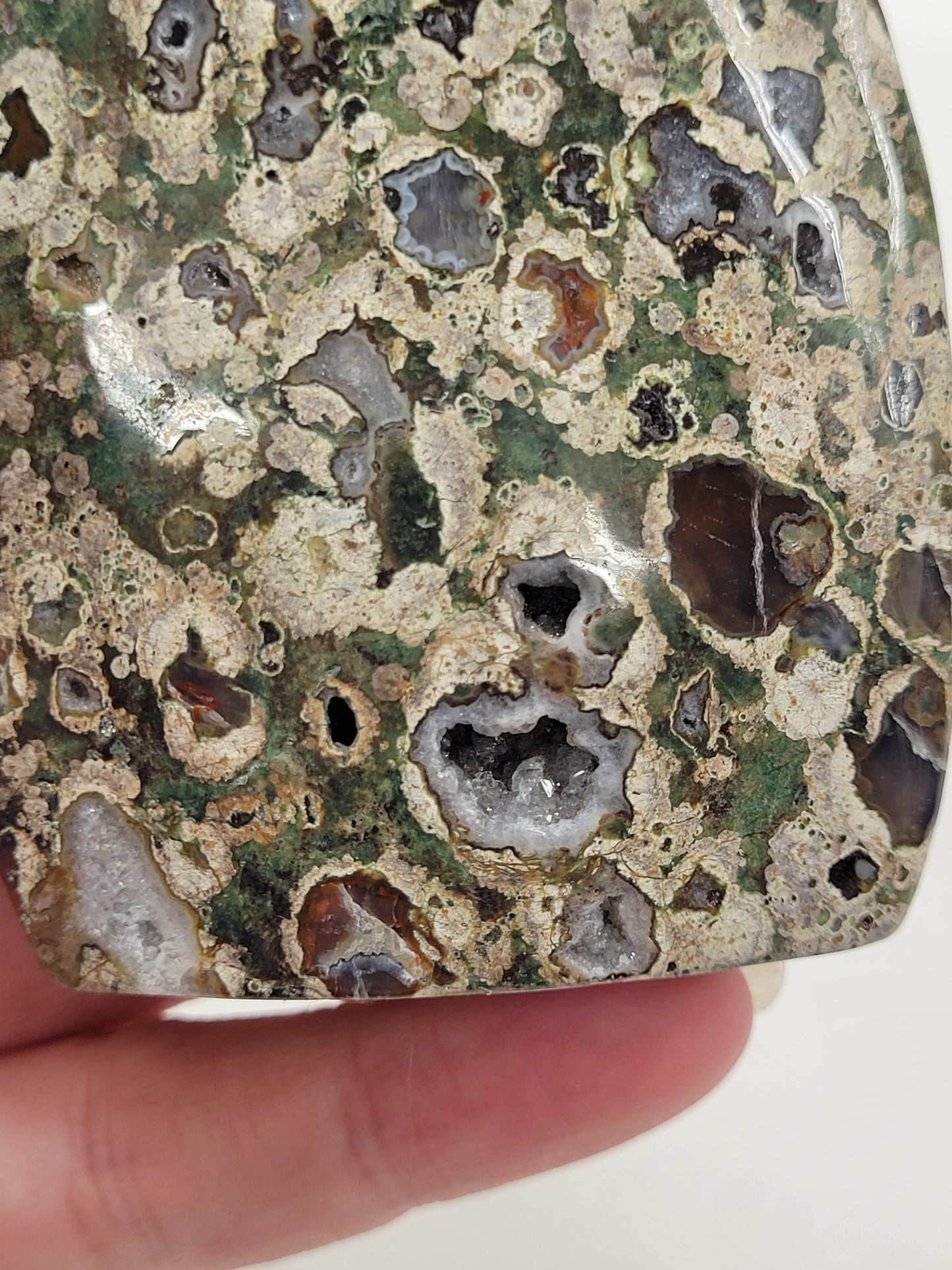 Rainforest Jasper teardrop flame