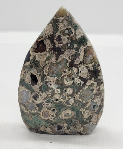 Rainforest Jasper teardrop flame