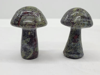 Large mushroom carvings