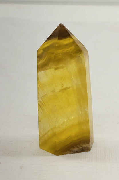 Yellow Honeycomb Fluorite tower