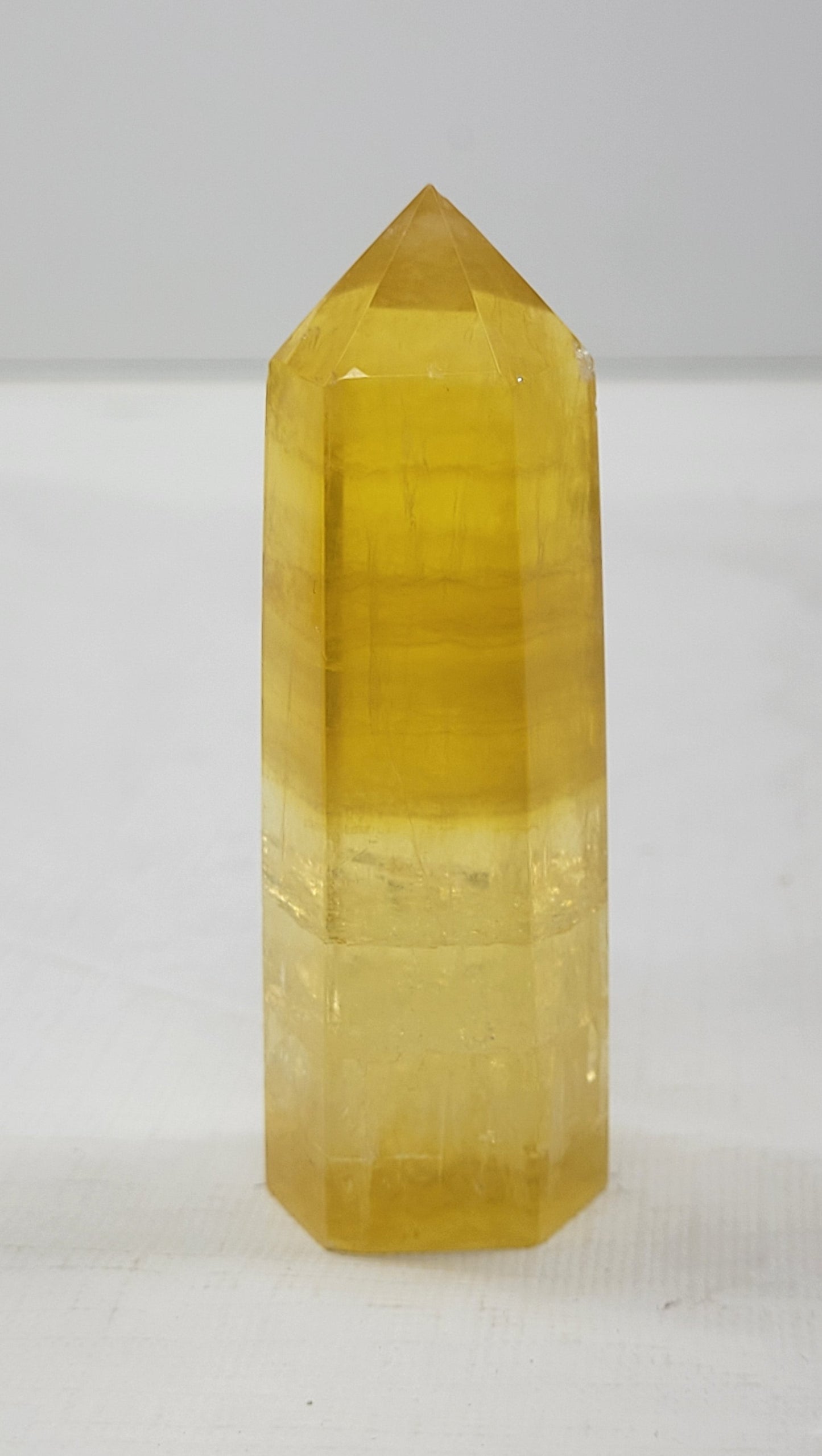 Yellow Honeycomb Fluorite tower