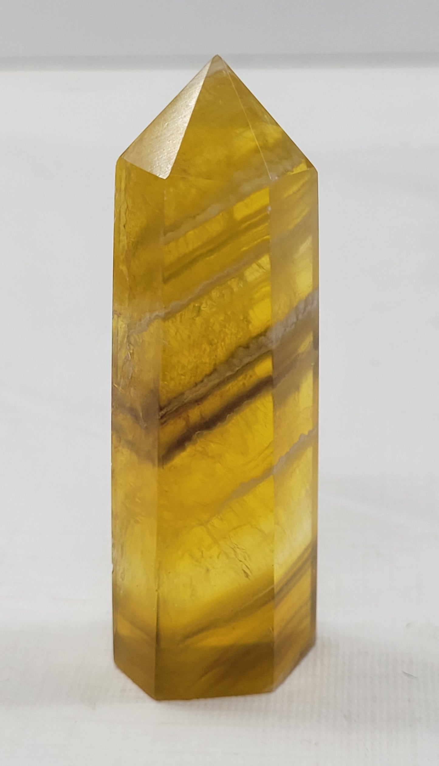 Yellow Honeycomb Fluorite tower