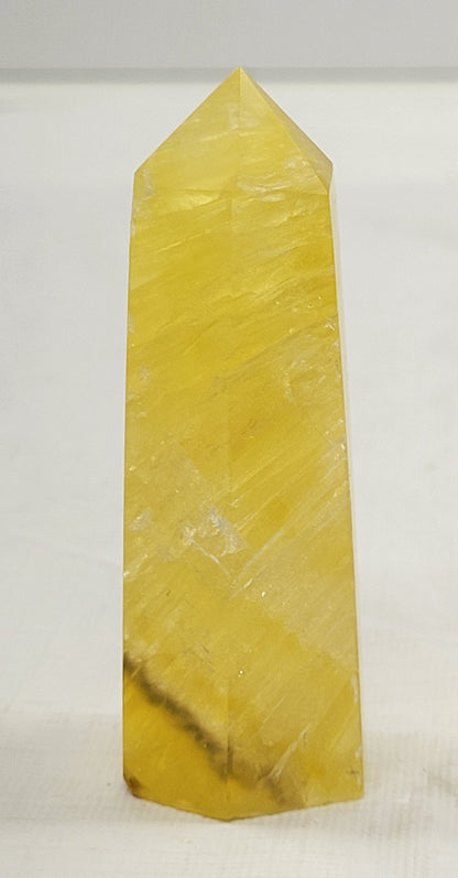 Yellow Honeycomb Fluorite tower