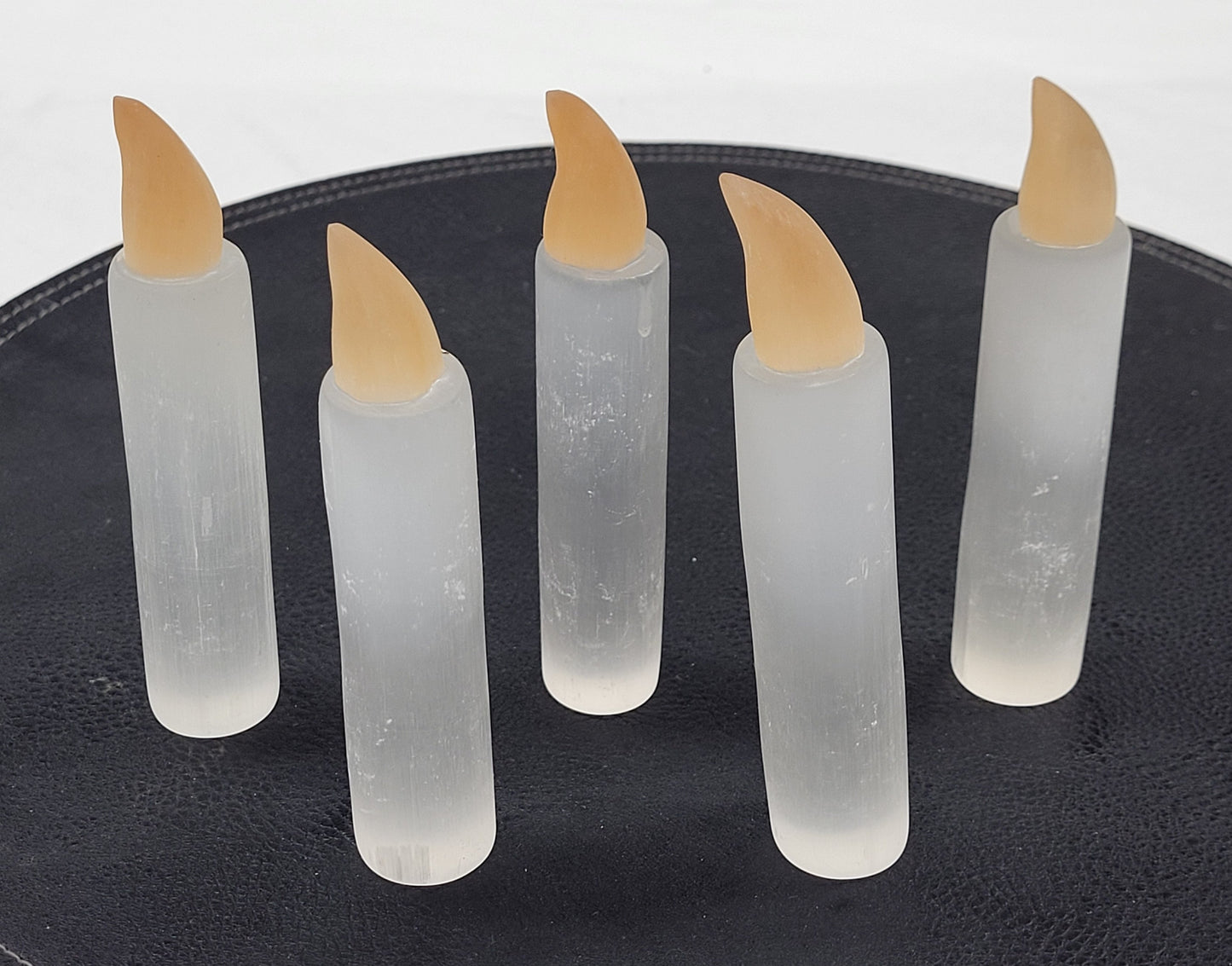 Selenite candle