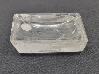 Clear Quartz rectangular bowl