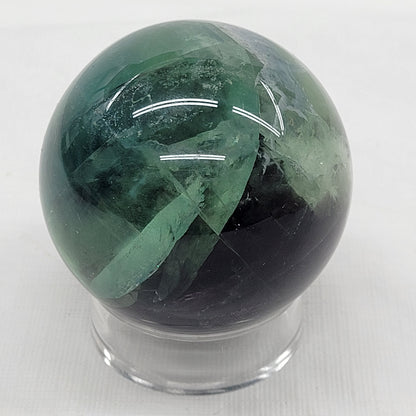 Feather Fluorite sphere