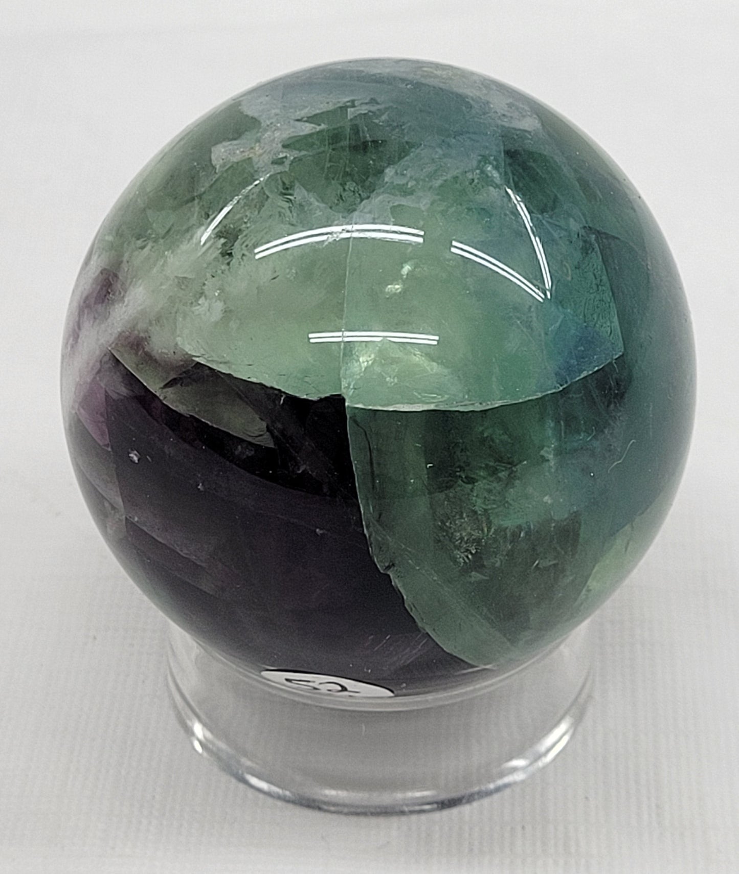 Feather Fluorite sphere