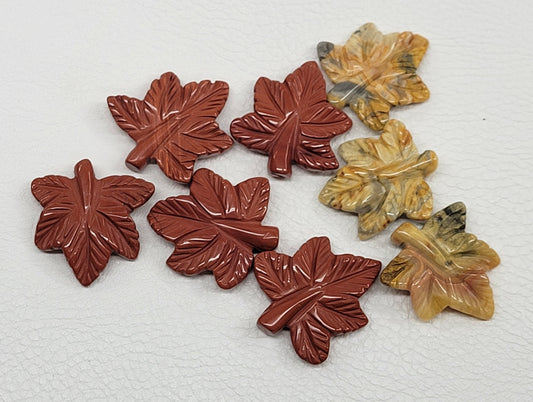 Leaf carvings - variety of materials (small)