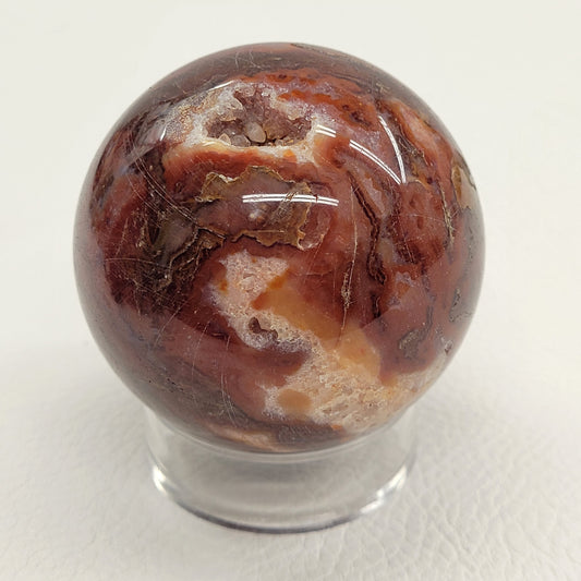 Red Moss Agate sphere