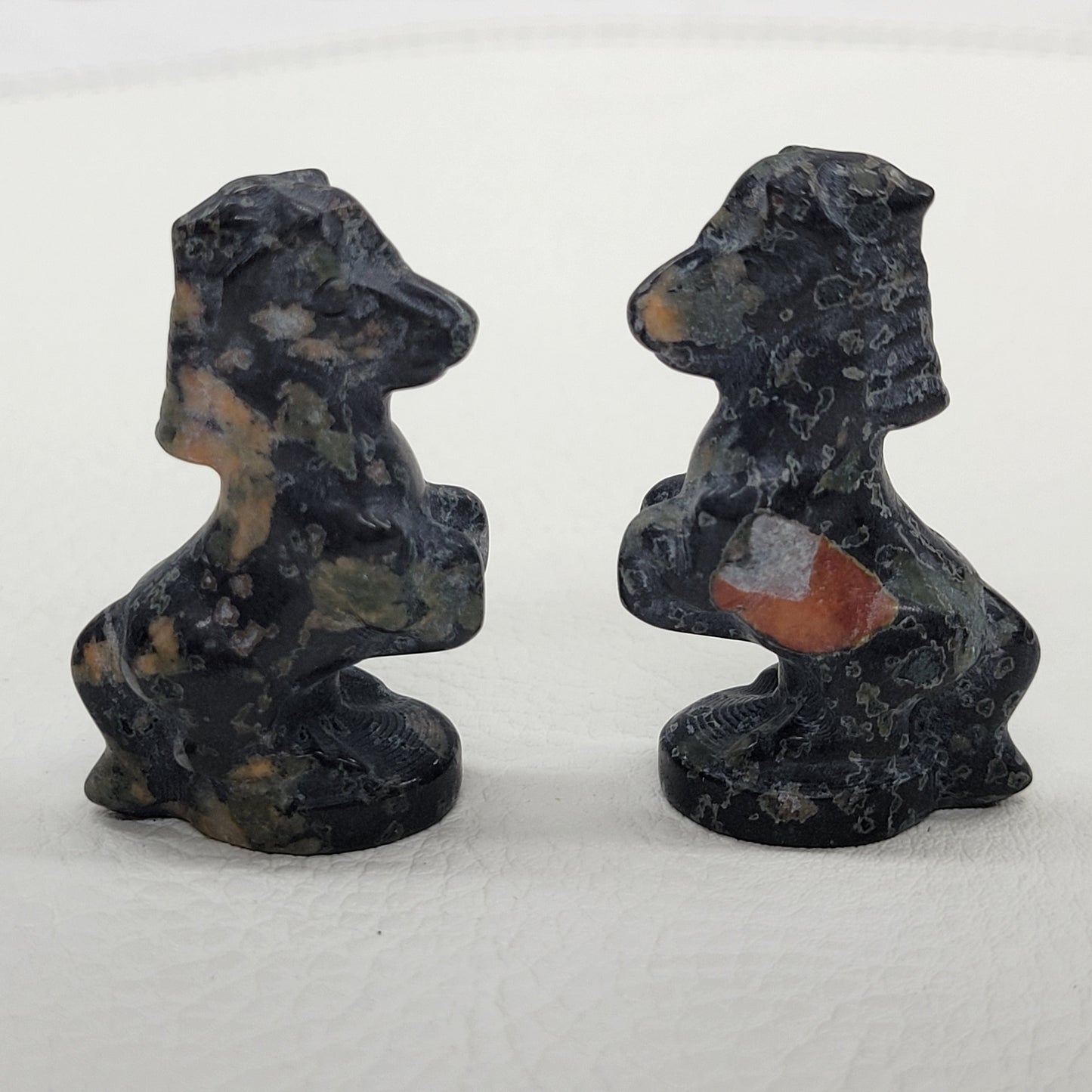 Plum Blossom Jasper carvings (small)