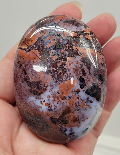 Pink Brecciated Jasper palm