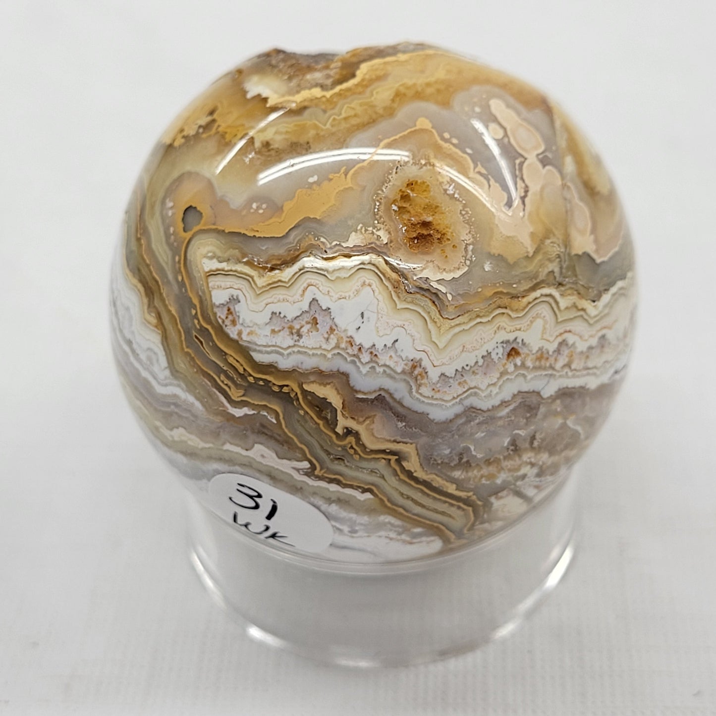 Crazy Lace Agate sphere