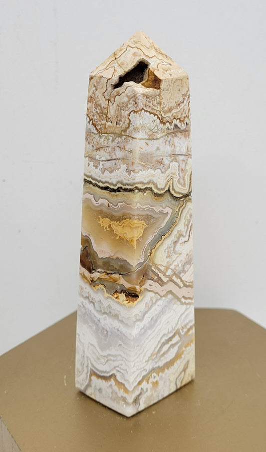 Crazy Lace Agate tower