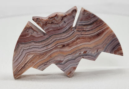 Bat  - Pink Crazy Lace Agate