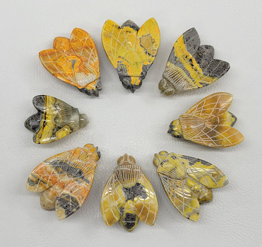 Bumblebee Jasper bee carving