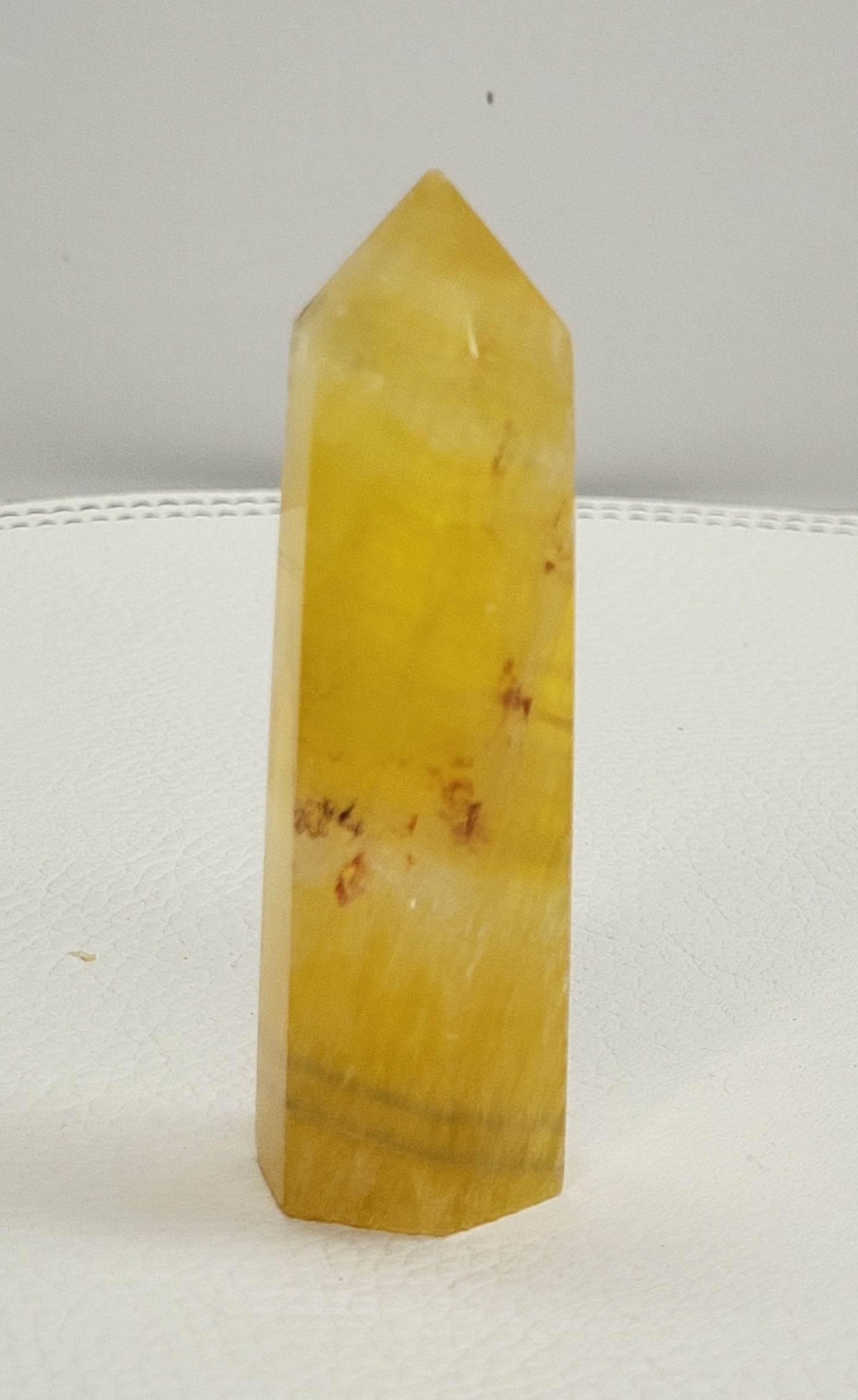 Yellow Honeycomb Fluorite tower