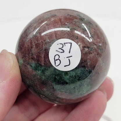 Red Aventurine w/ Green Aventurine sphere