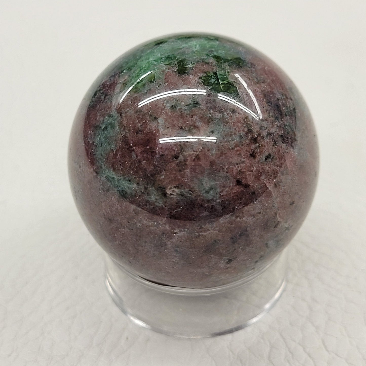 Red Aventurine w/ Green Aventurine sphere