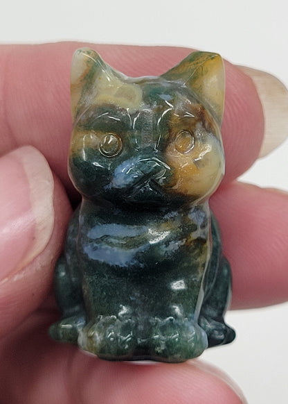 Cute cat/kitty carvings (small)