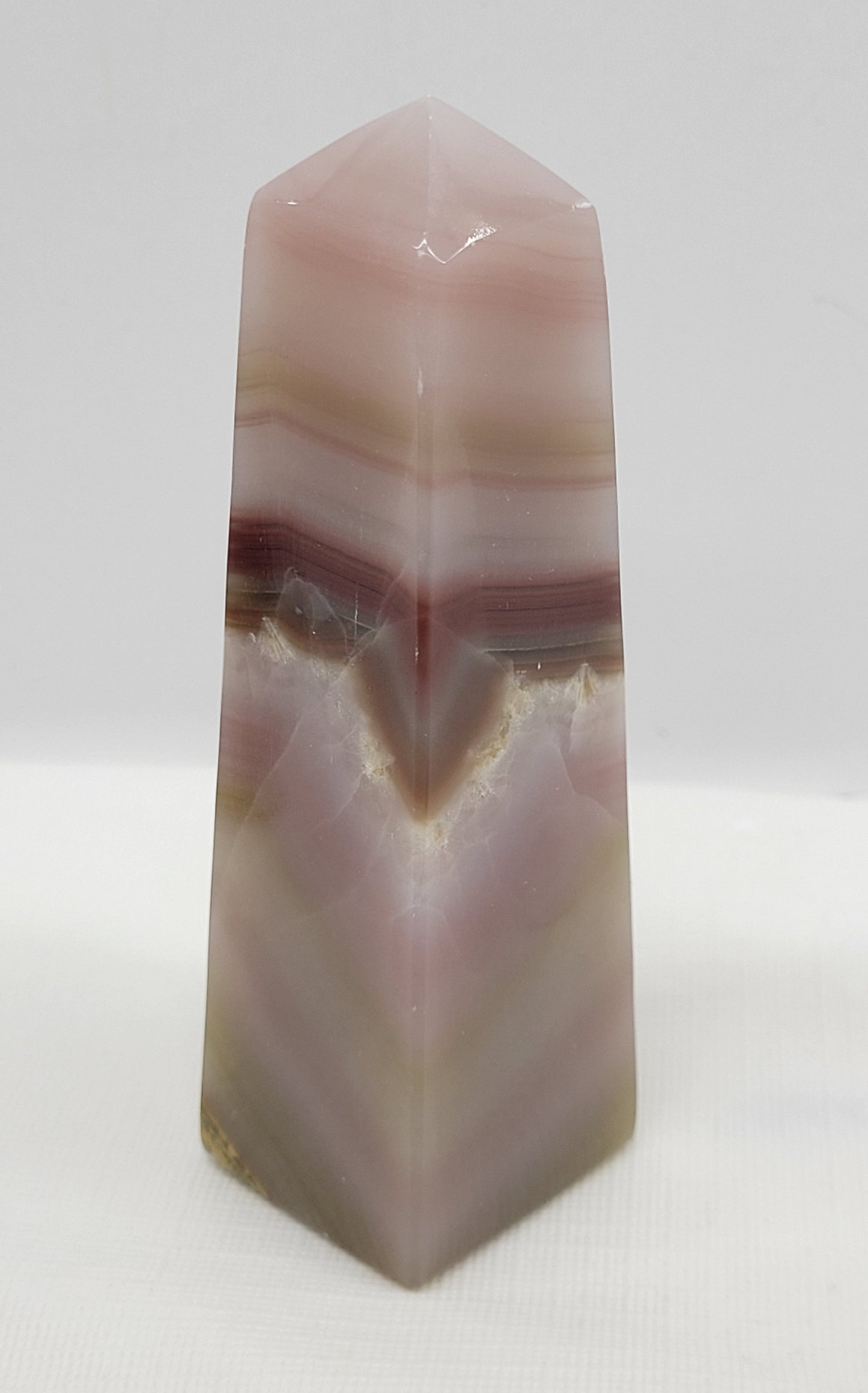 Pink Banded Calcite tower