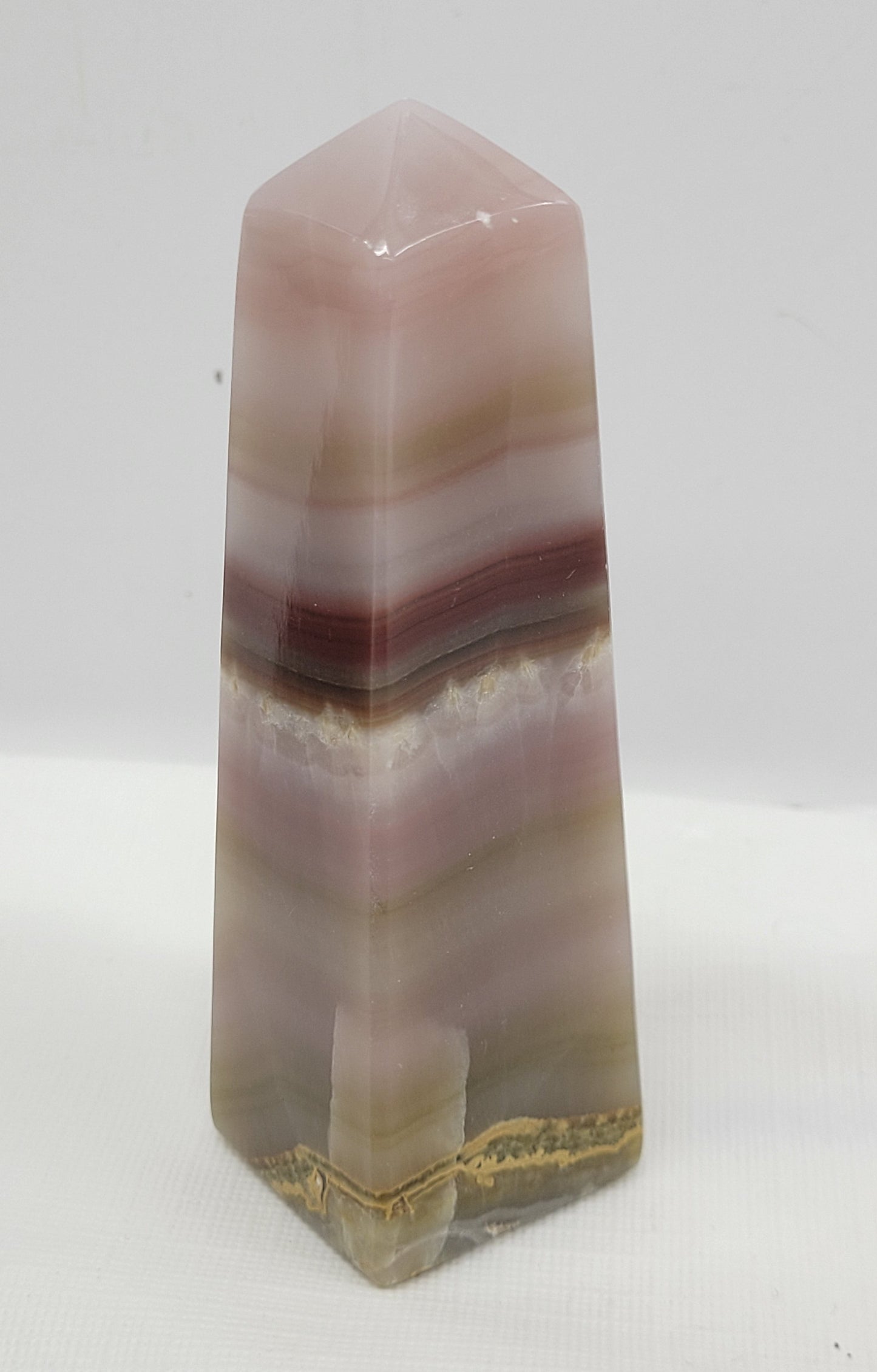 Pink Banded Calcite tower