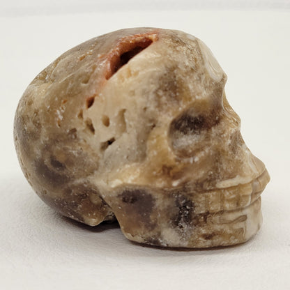 Amber Calcite skull (small)