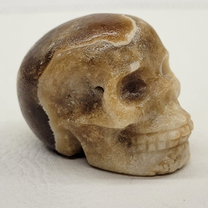 Amber Calcite skull (small)