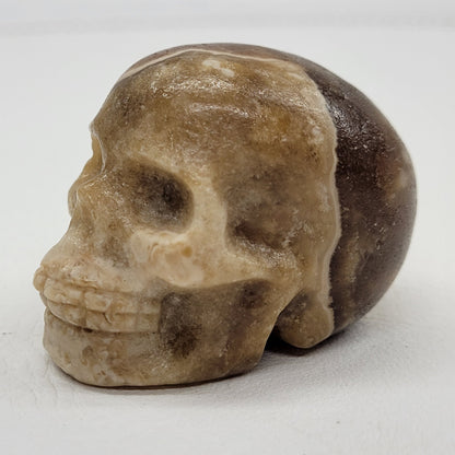 Amber Calcite skull (small)