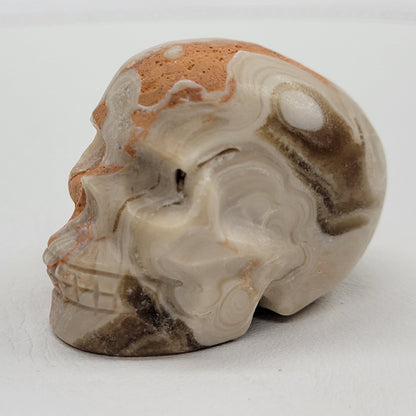 Amber Calcite skull (small)