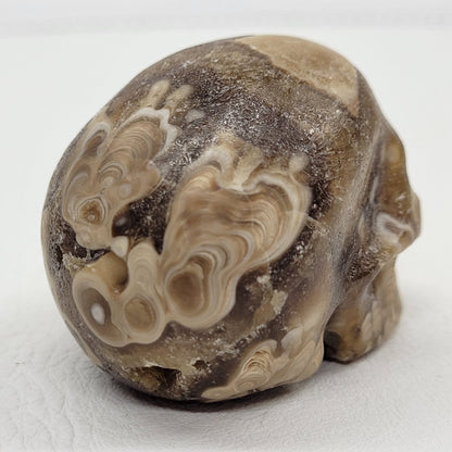 Amber Calcite skull (small)