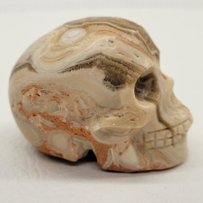 Amber Calcite skull (small)