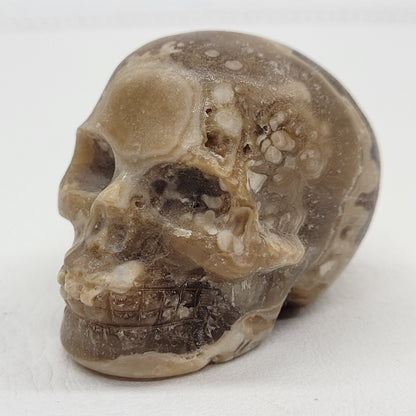 Amber Calcite skull (small)