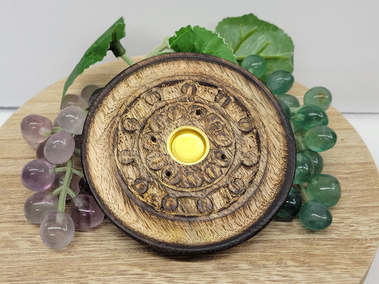 Round incense holder