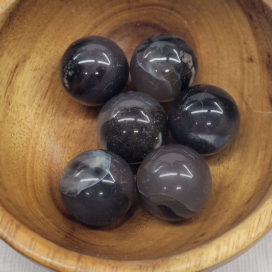 Volcano Agate spheres (mini)