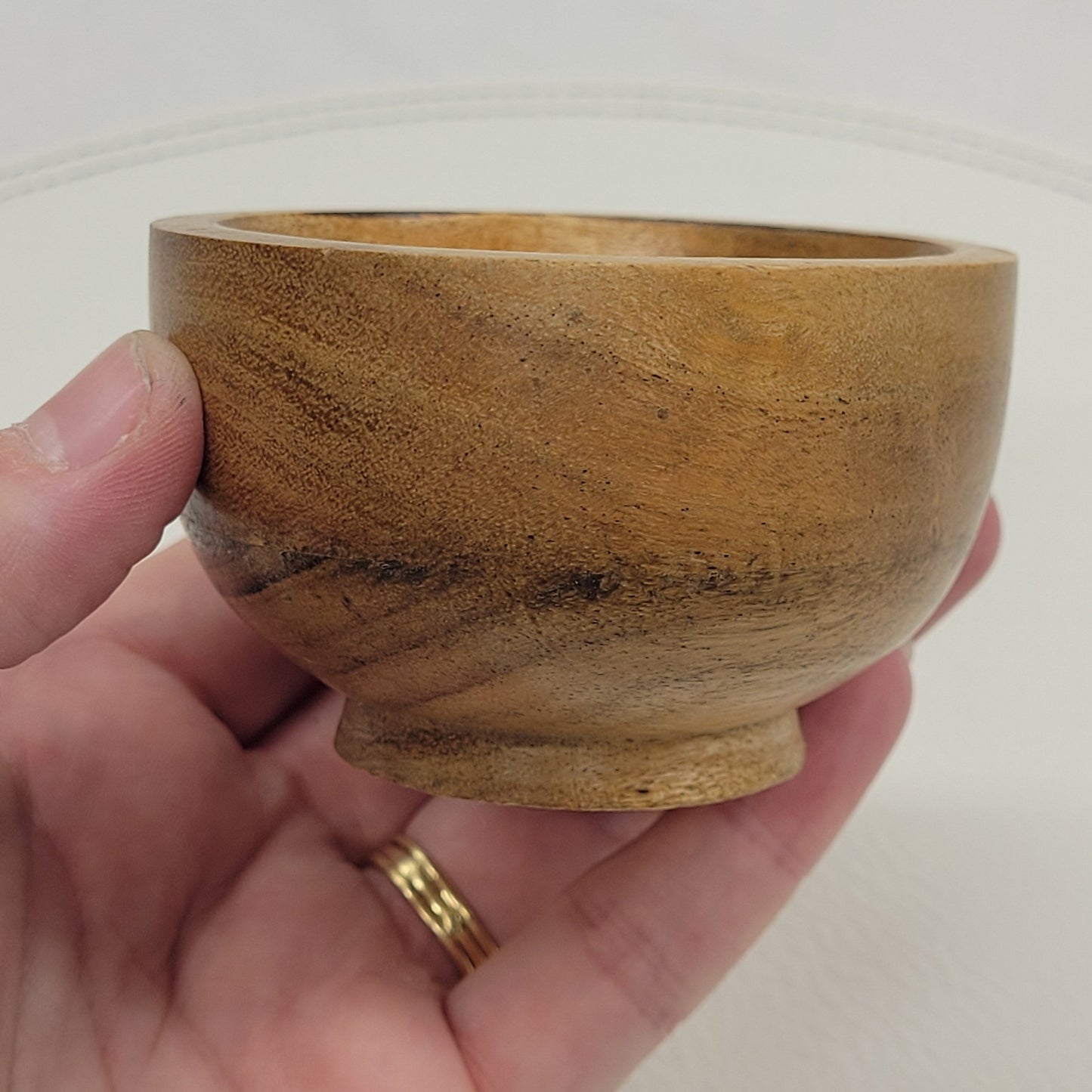 "Radioactive" wood bowl