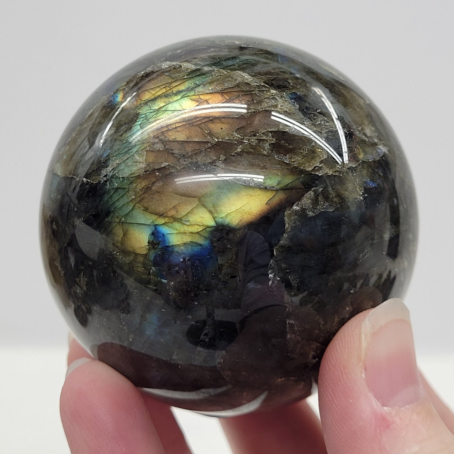 Labradorite sphere