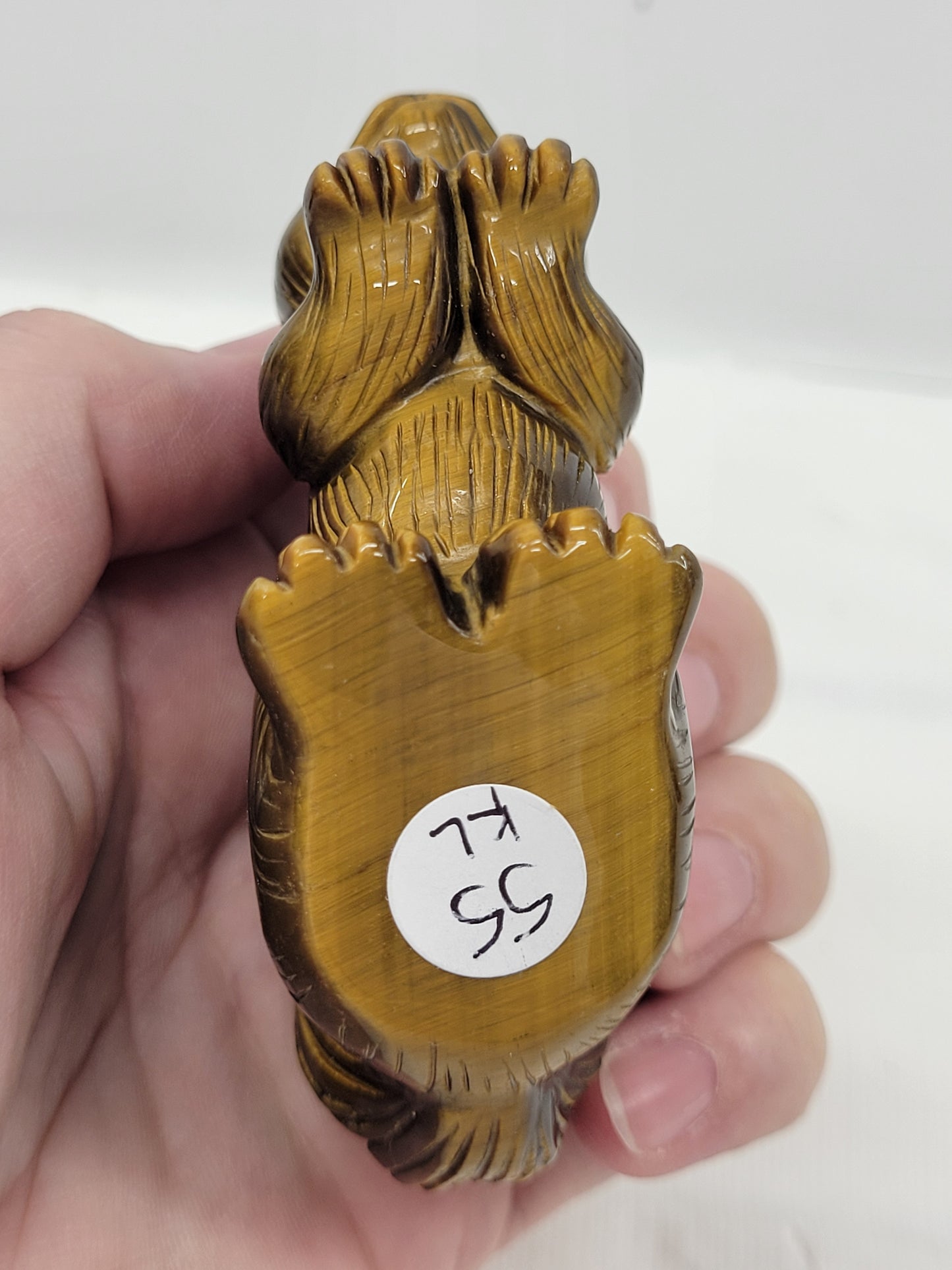 Tiger's Eye squirrel carving