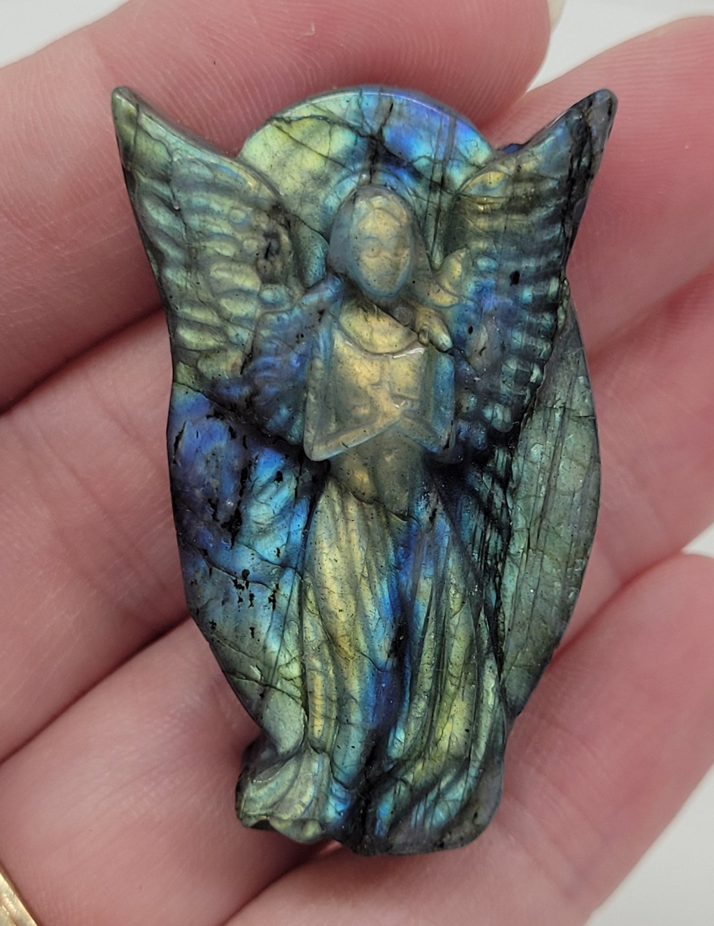 Angel coin - Labradorite