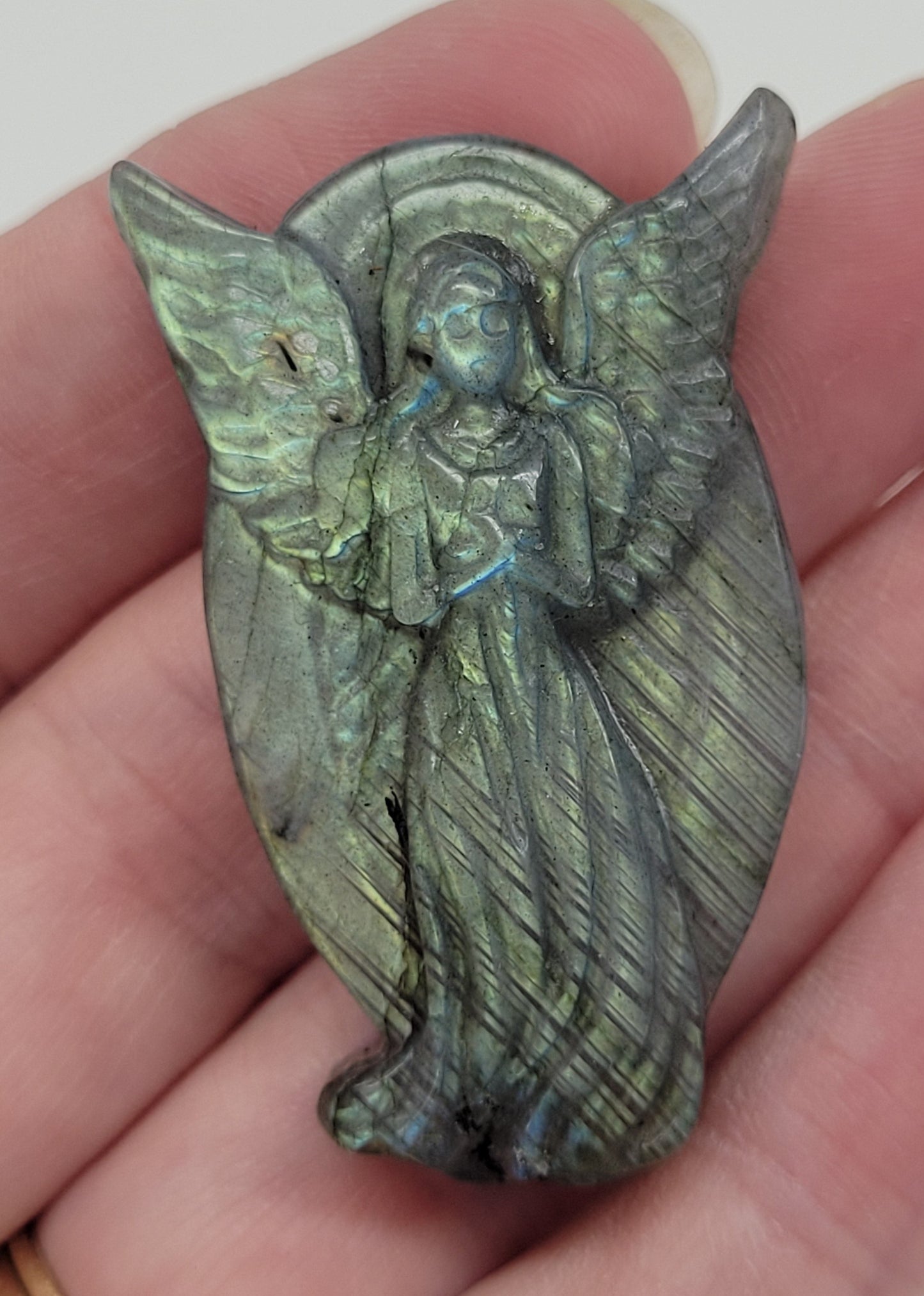 Angel coin - Labradorite