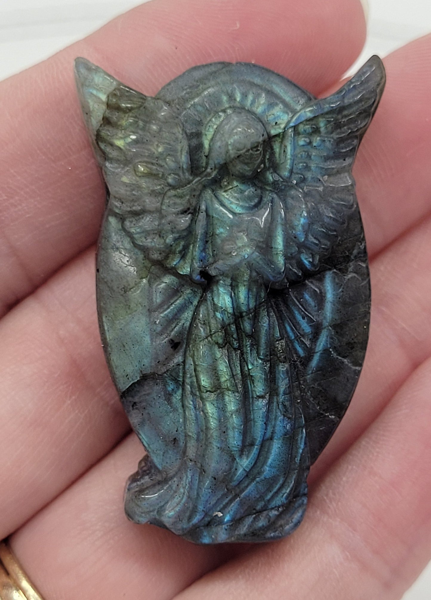 Angel coin - Labradorite