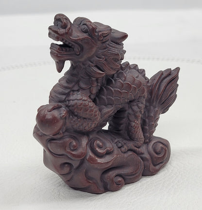 Redware carving - Dragon