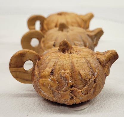 Arborvitae wood tea pot