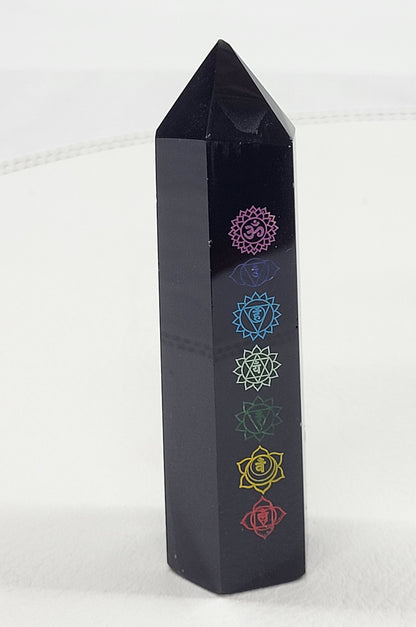 Obsidian w/ Chakra tower