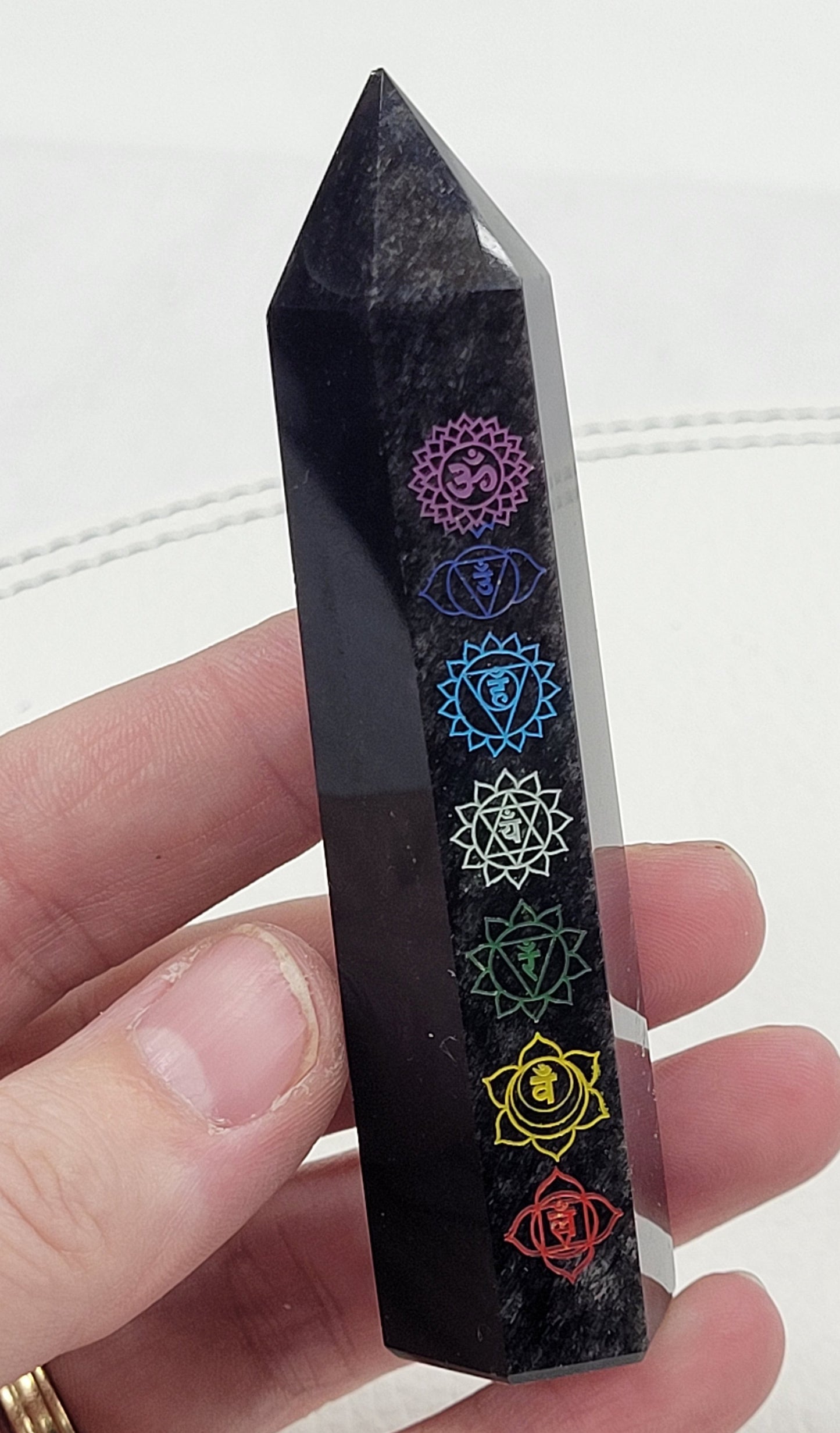 Obsidian w/ Chakra tower