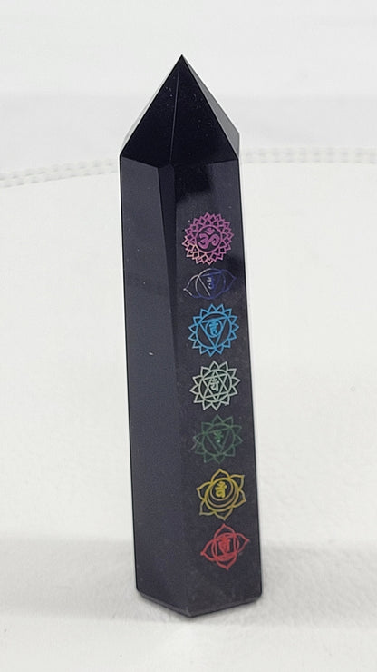 Obsidian w/ Chakra tower